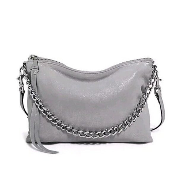 Aimee Kestenberg Heart Chain Convertible Crossbody CrystalMetallic Bag